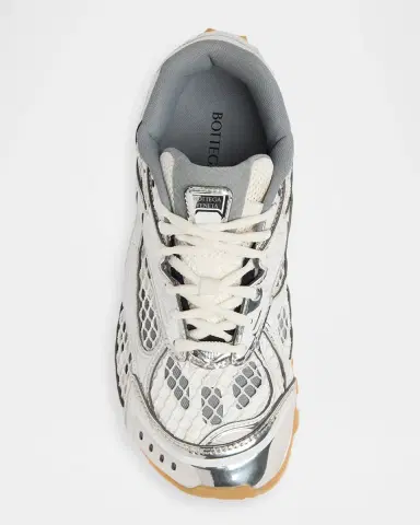 Bottega Veneta Men's Orbit Technical Fishnet Sneakers | Thumbnail 6 Bottega Veneta Men's Orbit Technical Fishnet Sneakers | Thumbnail 6