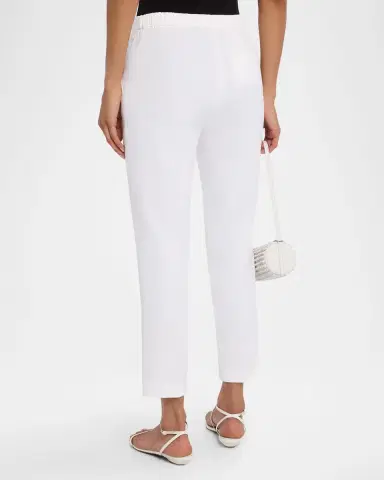 Theory Treeca Cropped Slim Pull-On Pants | Thumbnail 3 Theory Treeca Cropped Slim Pull-On Pants | Thumbnail 3