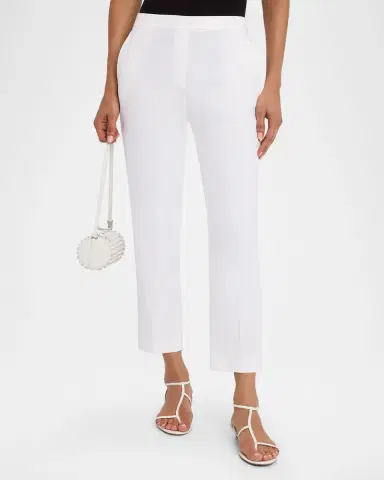 Theory Treeca Cropped Slim Pull-On Pants | Thumbnail 4 Theory Treeca Cropped Slim Pull-On Pants | Thumbnail 4