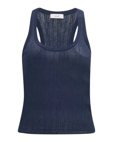 A.L.C. Iris Striped Scoop-Neck Tank Top | Thumbnail 1 A.L.C. Iris Striped Scoop-Neck Tank Top | Thumbnail 1