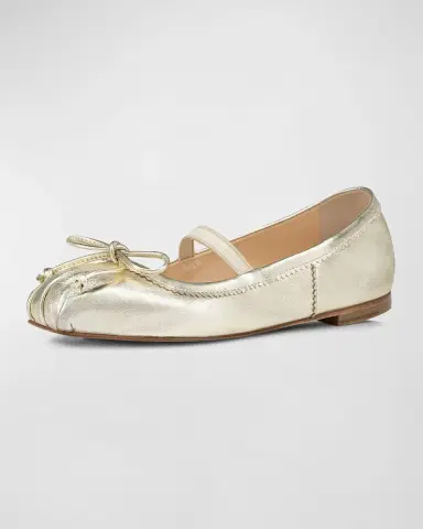 Christian Louboutin Girl's Leather Ballet Flats, Toddlers/Kids | Thumbnail 2 Christian Louboutin Girl's Leather Ballet Flats, Toddlers/Kids | Thumbnail 2