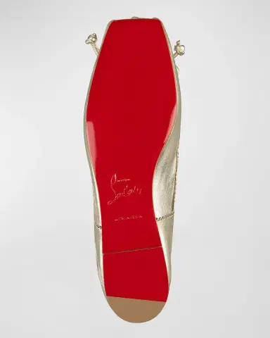 Christian Louboutin Girl's Leather Ballet Flats, Toddlers/Kids | Thumbnail 5 Christian Louboutin Girl's Leather Ballet Flats, Toddlers/Kids | Thumbnail 5