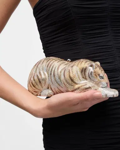 Judith Leiber Couture Wildcat Golden Cub Crystal Clutch Bag | Thumbnail 2 Judith Leiber Couture Wildcat Golden Cub Crystal Clutch Bag | Thumbnail 2