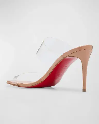 Christian Louboutin 85mm Just Nothing Clear Slide Sandals | Thumbnail 3 Christian Louboutin 85mm Just Nothing Clear Slide Sandals | Thumbnail 3