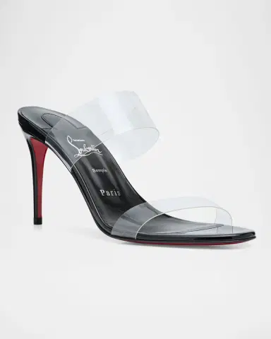 Christian Louboutin 85mm Just Nothing Clear Slide Sandals | Thumbnail 3 Christian Louboutin 85mm Just Nothing Clear Slide Sandals | Thumbnail 3