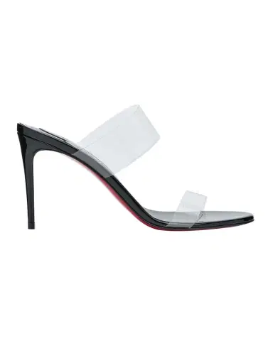 Christian Louboutin 85mm Just Nothing Clear Slide Sandals | Thumbnail 1 Christian Louboutin 85mm Just Nothing Clear Slide Sandals | Thumbnail 1