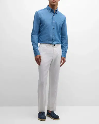 Incotex Men 's Chinolino Trousers | Thumbnail 2 Incotex Men 's Chinolino Trousers | Thumbnail 2