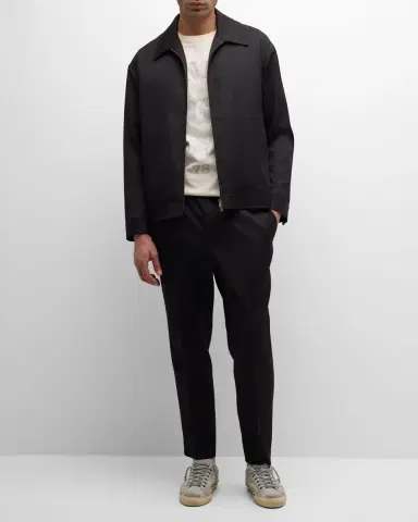 Golden Goose Men's Luther Gabardine Coach Jacket | Thumbnail 2 Golden Goose Men's Luther Gabardine Coach Jacket | Thumbnail 2