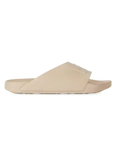 Givenchy Men's Label Slide Mules in Rubber - Taupe | Thumbnail 1 Givenchy Men's Label Slide Mules in Rubber - Taupe | Thumbnail 1