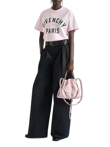 Givenchy Women's Small Voyou Bucket Bag in Shiny Leather - Light Pink | Thumbnail 3 Givenchy Women's Small Voyou Bucket Bag in Shiny Leather - Light Pink | Thumbnail 3