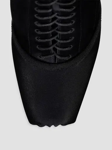 Christian Louboutin Women's Pavlova 100MM Booties in Crepe Satin - Black - Size 12 | Thumbnail 5 Christian Louboutin Women's Pavlova 100MM Booties in Crepe Satin - Black - Size 12 | Thumbnail 5