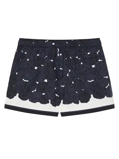 Givenchy Men's Swim Shorts with Flowers Print - Navy | Thumbnail 2 Givenchy Men's Swim Shorts with Flowers Print - Navy | Thumbnail 2