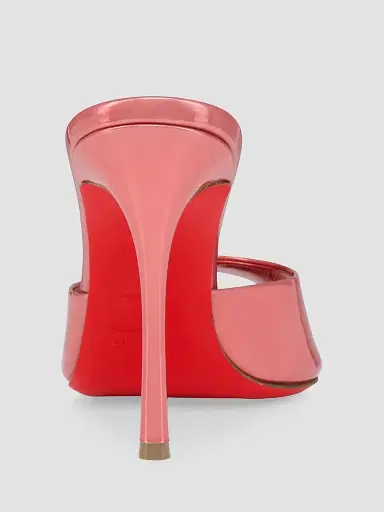 Christian Louboutin Women's Me Dolly 100MM Mule Sandals - Grapefruit | Thumbnail 3 Christian Louboutin Women's Me Dolly 100MM Mule Sandals - Grapefruit | Thumbnail 3