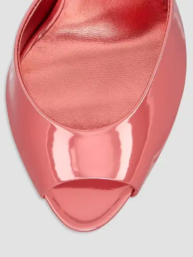 Christian Louboutin Women's Me Dolly 100MM Mule Sandals - Grapefruit | Thumbnail 4 Christian Louboutin Women's Me Dolly 100MM Mule Sandals - Grapefruit | Thumbnail 4