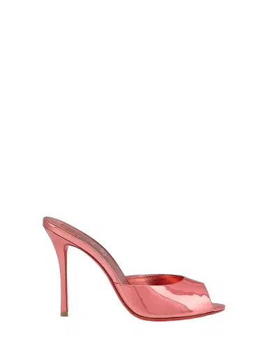 Christian Louboutin Women's Me Dolly 100MM Mule Sandals - Grapefruit | Thumbnail 1 Christian Louboutin Women's Me Dolly 100MM Mule Sandals - Grapefruit | Thumbnail 1