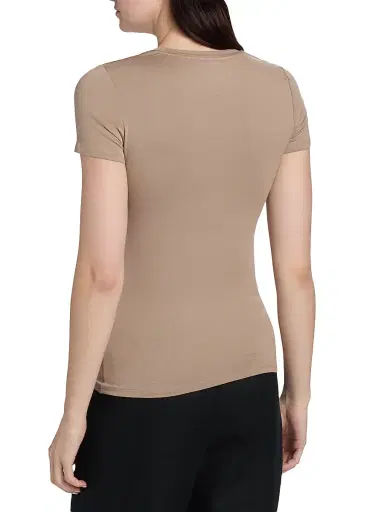 MAJESTIC FILATURES Women's Soft Touch Crewneck T-Shirt - Coffee Latte - Size Medium | Thumbnail 5 MAJESTIC FILATURES Women's Soft Touch Crewneck T-Shirt - Coffee Latte - Size Medium | Thumbnail 5