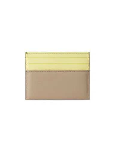 Givenchy Men's Antigona Stamped Bicolored Card Holder in Leather - Beige Yellow | Thumbnail 2 Givenchy Men's Antigona Stamped Bicolored Card Holder in Leather - Beige Yellow | Thumbnail 2