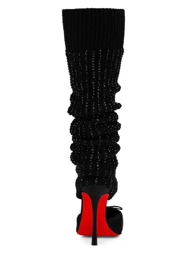 Christian Louboutin Women's Cassia Annmac 0MM Satin Pumps - Black | Thumbnail 3 Christian Louboutin Women's Cassia Annmac 0MM Satin Pumps - Black | Thumbnail 3