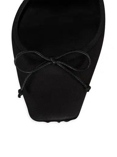 Christian Louboutin Women's Cassia Annmac 0MM Satin Pumps - Black | Thumbnail 4 Christian Louboutin Women's Cassia Annmac 0MM Satin Pumps - Black | Thumbnail 4