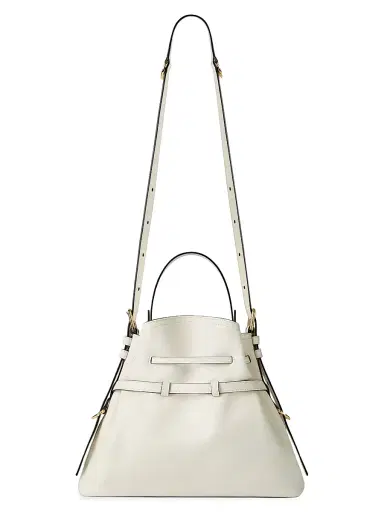 Givenchy Women's Small Voyou Bucket Bag in Shiny Leather - Ivory | Thumbnail 4 Givenchy Women's Small Voyou Bucket Bag in Shiny Leather - Ivory | Thumbnail 4