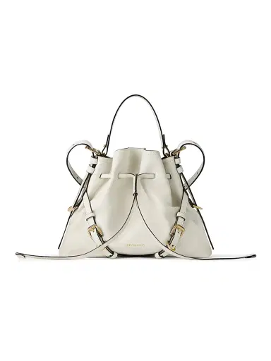 Givenchy Women's Small Voyou Bucket Bag in Shiny Leather - Ivory | Thumbnail 1 Givenchy Women's Small Voyou Bucket Bag in Shiny Leather - Ivory | Thumbnail 1