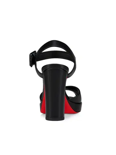 Christian Louboutin Women's Cora 0MM Leather Sandals - Black | Thumbnail 3 Christian Louboutin Women's Cora 0MM Leather Sandals - Black | Thumbnail 3