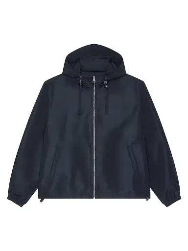 Givenchy Men's Windbreaker Jacket in Polyfaille Embroidered Paris - Navy - Size XXL | Thumbnail 1 Givenchy Men's Windbreaker Jacket in Polyfaille Embroidered Paris - Navy - Size XXL | Thumbnail 1