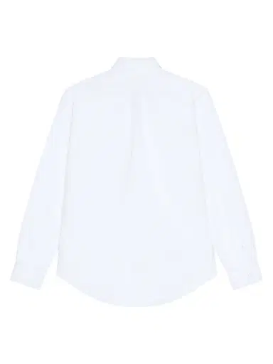Givenchy Men's Shirt in Cotton Oxford with Paris Jacquard - White | Thumbnail 2 Givenchy Men's Shirt in Cotton Oxford with Paris Jacquard - White | Thumbnail 2