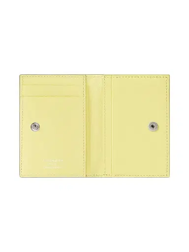 Givenchy Men's Antigona Stamped Bicolor Flap Card Holder in Leather - Beige | Thumbnail 3 Givenchy Men's Antigona Stamped Bicolor Flap Card Holder in Leather - Beige | Thumbnail 3