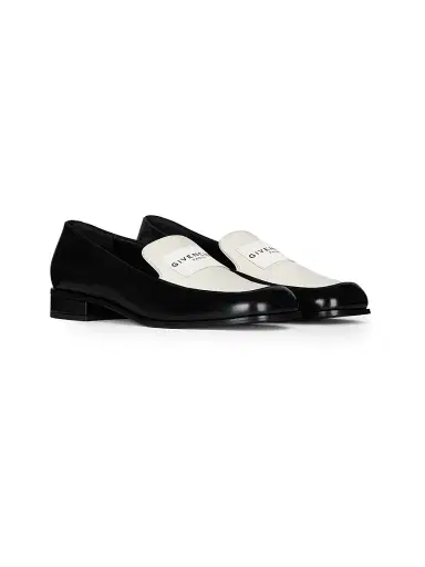 Givenchy Women's Tux Bicolor Loafers in Leather - Black White | Thumbnail 2 Givenchy Women's Tux Bicolor Loafers in Leather - Black White | Thumbnail 2