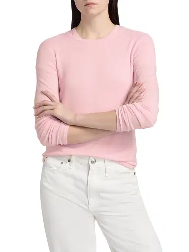 MAJESTIC FILATURES Women's Cashmere Crewneck Sweater - Blossom - Size Large | Thumbnail 3 MAJESTIC FILATURES Women's Cashmere Crewneck Sweater - Blossom - Size Large | Thumbnail 3