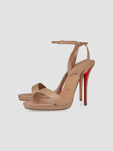 Christian Louboutin Women's Miss Z Queen 0MM Leather Sandals - Blush | Thumbnail 2 Christian Louboutin Women's Miss Z Queen 0MM Leather Sandals - Blush | Thumbnail 2