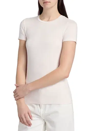 Majestic Filatures Women's Soft Touch Crewneck T-Shirt - Eau De Rose | Thumbnail 4 Majestic Filatures Women's Soft Touch Crewneck T-Shirt - Eau De Rose | Thumbnail 4