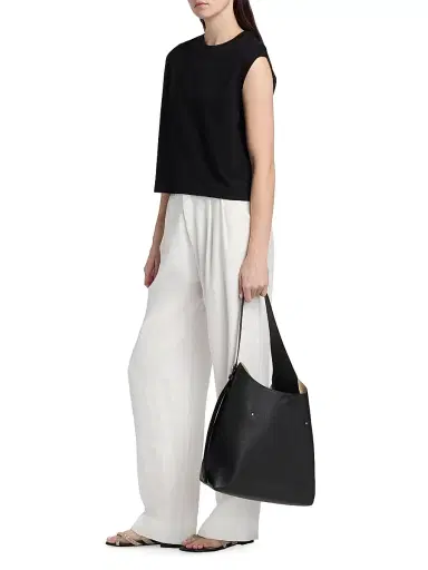 MAJESTIC FILATURES Women's Interlock Cotton Sleeveless Tank - Noir - Size Large | Thumbnail 2 MAJESTIC FILATURES Women's Interlock Cotton Sleeveless Tank - Noir - Size Large | Thumbnail 2