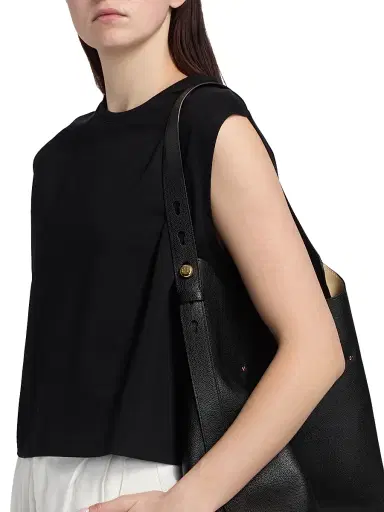 MAJESTIC FILATURES Women's Interlock Cotton Sleeveless Tank - Noir - Size Large | Thumbnail 6 MAJESTIC FILATURES Women's Interlock Cotton Sleeveless Tank - Noir - Size Large | Thumbnail 6