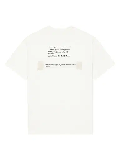 Givenchy Men's T-Shirt in Cotton with Archives Print - Ivory - Size XXL | Thumbnail 3 Givenchy Men's T-Shirt in Cotton with Archives Print - Ivory - Size XXL | Thumbnail 3