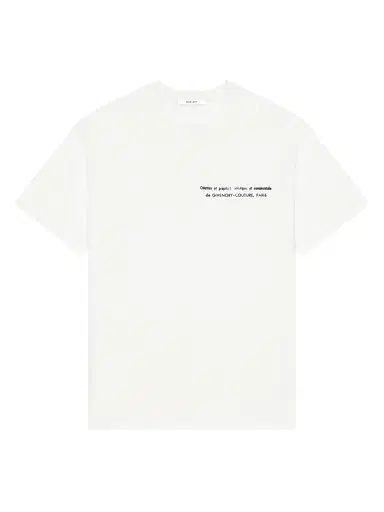 Givenchy Men's T-Shirt in Cotton with Archives Print - Ivory - Size XXL | Thumbnail 1 Givenchy Men's T-Shirt in Cotton with Archives Print - Ivory - Size XXL | Thumbnail 1