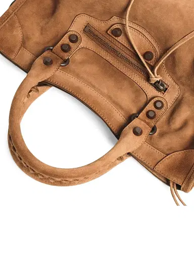Balenciaga Women's Le City Bag Crossbody Bag - Camel | Thumbnail 8 Balenciaga Women's Le City Bag Crossbody Bag - Camel | Thumbnail 8