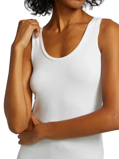 MAJESTIC FILATURES Women's Soft Touch Scoop-Neck Tank - Blanc - Size Large | Thumbnail 6 MAJESTIC FILATURES Women's Soft Touch Scoop-Neck Tank - Blanc - Size Large | Thumbnail 6