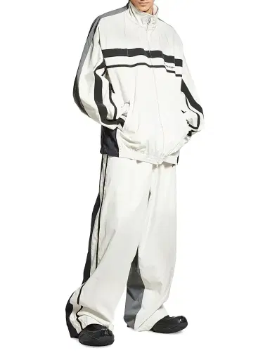 Balenciaga Men's 50/50 Tracksuit Jacket - White - Size 42 | Thumbnail 6 Balenciaga Men's 50/50 Tracksuit Jacket - White - Size 42 | Thumbnail 6