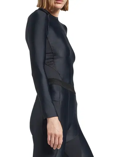 Balenciaga Women's Long Sleeve Fitted Top - Black | Thumbnail 4 Balenciaga Women's Long Sleeve Fitted Top - Black | Thumbnail 4