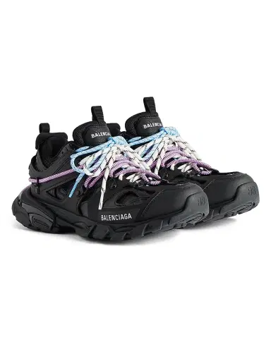 Balenciaga Women's Track Trail Laces Sneaker - Black Multicolor | Thumbnail 2 Balenciaga Women's Track Trail Laces Sneaker - Black Multicolor | Thumbnail 2