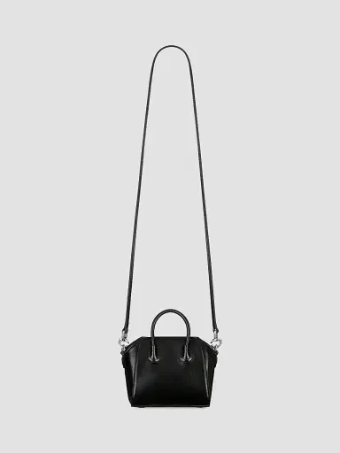 Givenchy Women's Micro Antigona Top Handle Bag in Box Leather | Thumbnail 3 Givenchy Women's Micro Antigona Top Handle Bag in Box Leather | Thumbnail 3