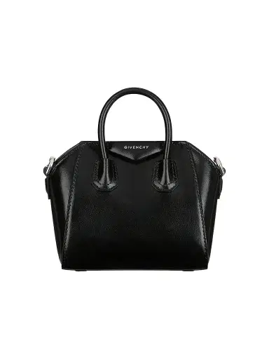 Givenchy Women's Micro Antigona Top Handle Bag in Box Leather | Thumbnail 1 Givenchy Women's Micro Antigona Top Handle Bag in Box Leather | Thumbnail 1