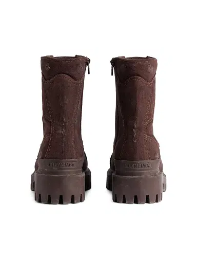 Balenciaga Men's Combat Strike Boots - Dark Brown | Thumbnail 5 Balenciaga Men's Combat Strike Boots - Dark Brown | Thumbnail 5