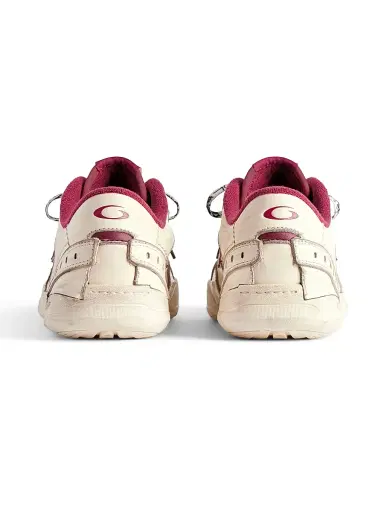 Balenciaga Men's Hamptons Medium Worn-Out Sneakers - Off White Red - Size 13 | Thumbnail 4 Balenciaga Men's Hamptons Medium Worn-Out Sneakers - Off White Red - Size 13 | Thumbnail 4