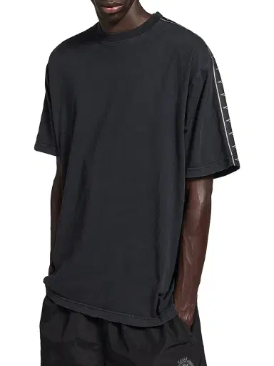 Balenciaga Men's Stripe T-shirt Medium Fit - Faded Black | Thumbnail 3 Balenciaga Men's Stripe T-shirt Medium Fit - Faded Black | Thumbnail 3