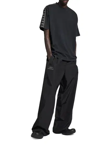 Balenciaga Men's Stripe T-shirt Medium Fit - Faded Black | Thumbnail 7 Balenciaga Men's Stripe T-shirt Medium Fit - Faded Black | Thumbnail 7