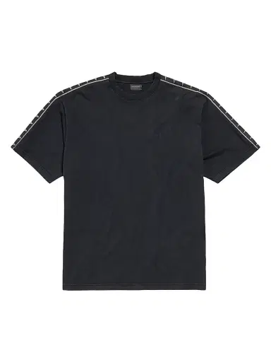 Balenciaga Men's Stripe T-shirt Medium Fit - Faded Black | Thumbnail 1 Balenciaga Men's Stripe T-shirt Medium Fit - Faded Black | Thumbnail 1