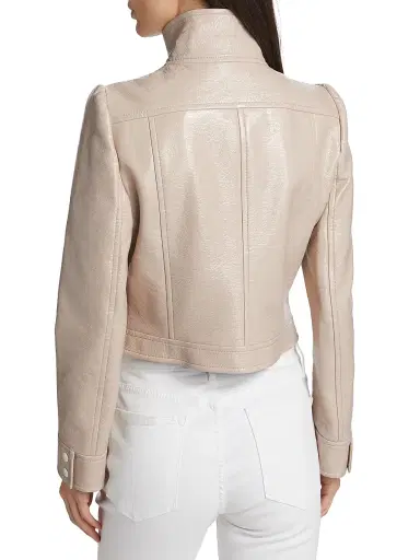 Courrèges Women's Reedition Vinyl Jacket - Mastic Grey | Thumbnail 5 Courrèges Women's Reedition Vinyl Jacket - Mastic Grey | Thumbnail 5
